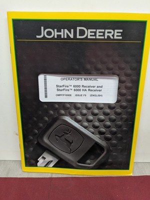John Deere StarFire 6000 Receiver & HA Receiver Operators Manual. Issue F9