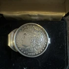 1879 Morgan Dollar Silver $1 Money Clip with American Eagle Presentation Box