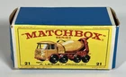 Matchbox Lesney 21 Foden Concrete Truck Empty Box