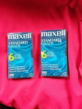 Videocassette VHS Maxell Standard Grade T-120 sigillate