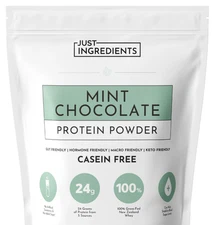 Just Ingredients Protein Powder - Mint Chocolate - 100% Grass Fed 15 Servings