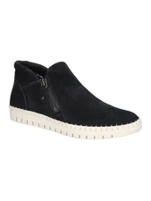 BELLA VITA Womens Black Camberly Round Toe Platform Leather Booties 9.5 WW