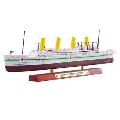 Alloy 1/1250 Scale HMHS Britannic Cruise Ship Finished Model Toy Gift Collection