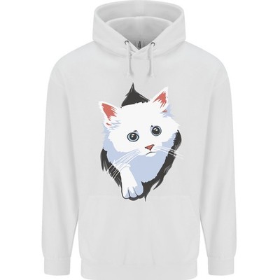 A Cat Rip Childrens Kids Hoodie