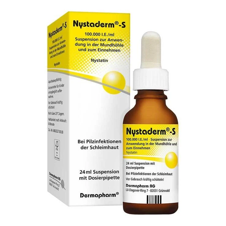Nystaderm-S Suspension mit Dosierpipette · 24 ml · PZN 03936713