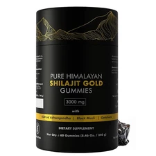 Himalaya Shilajit Gold 60 Gummies - Powerful 3000 mg, Fulvic Acid