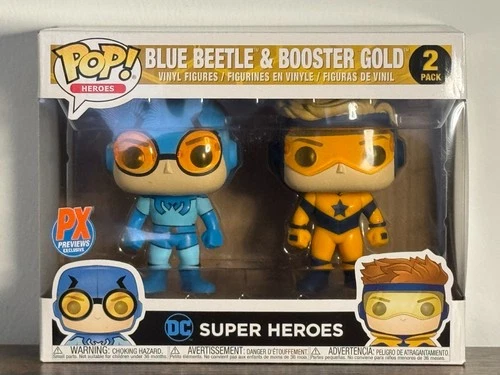 Blue Beetle & Booster Gold Funko POP! Heroes 2-Pack DC Comics PX Exclusive