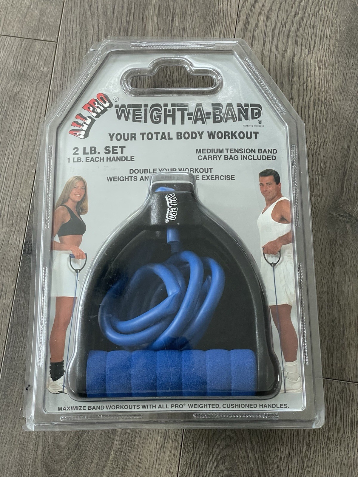 Resistance Tension Band w/ Grip All Pro Weight-A-Band Total 