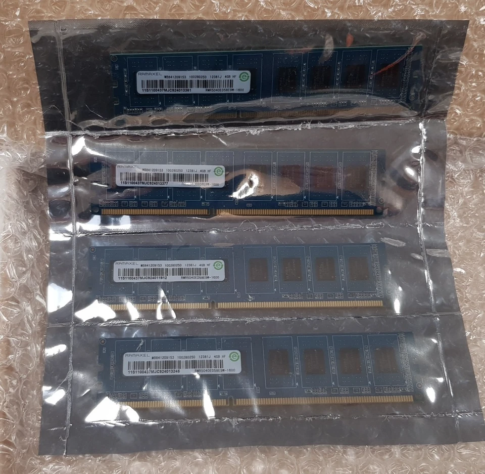 16GB Kit (4 x 4GB) Ramaxel RMR5040ED58E9W-1600 PC3-12800U DDR3 Computer Memory - Image 2 of 4