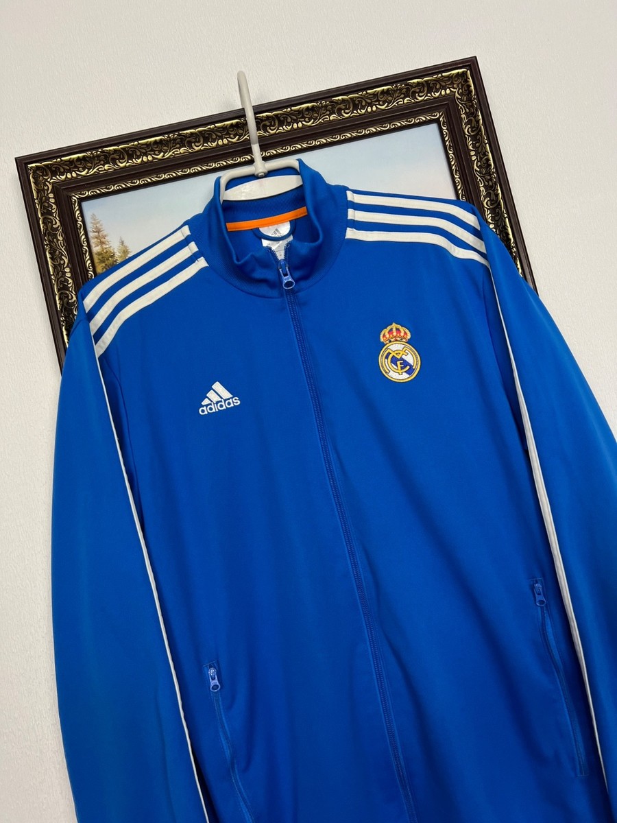 Vintage Adidas Real Madrid Football Jacket Soccer Track Top Mens