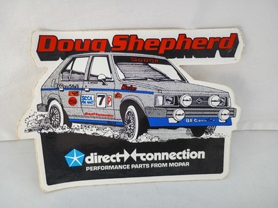 Lot Of 2, Original Vintage NOS Doug Shepherd Direct Connection Sticker, 5x3.75  