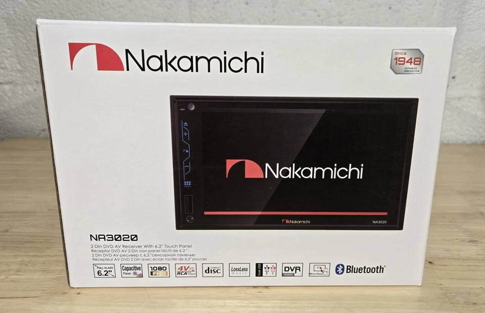 Nakamichi NA3020 2-DIN 6.2” Display & Backup Camera CD DVD CAR RADIO BT - Image 2 of 4