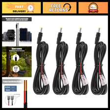 4-Pack Trail Camera Power Cord, 4.0x1.7mm DC Cable for Game Cameras, Outdoor Use