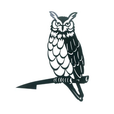 Cute Hollowed Out Garden Owl Statue Silhouette Decor Dwarf Tree Ornaments