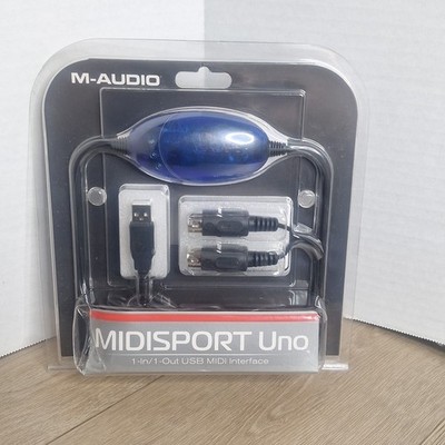 NEW M-Audio Uno - 1-In/1-Out USB Bus-Powered MIDI Interface Fast FREE US Ship!