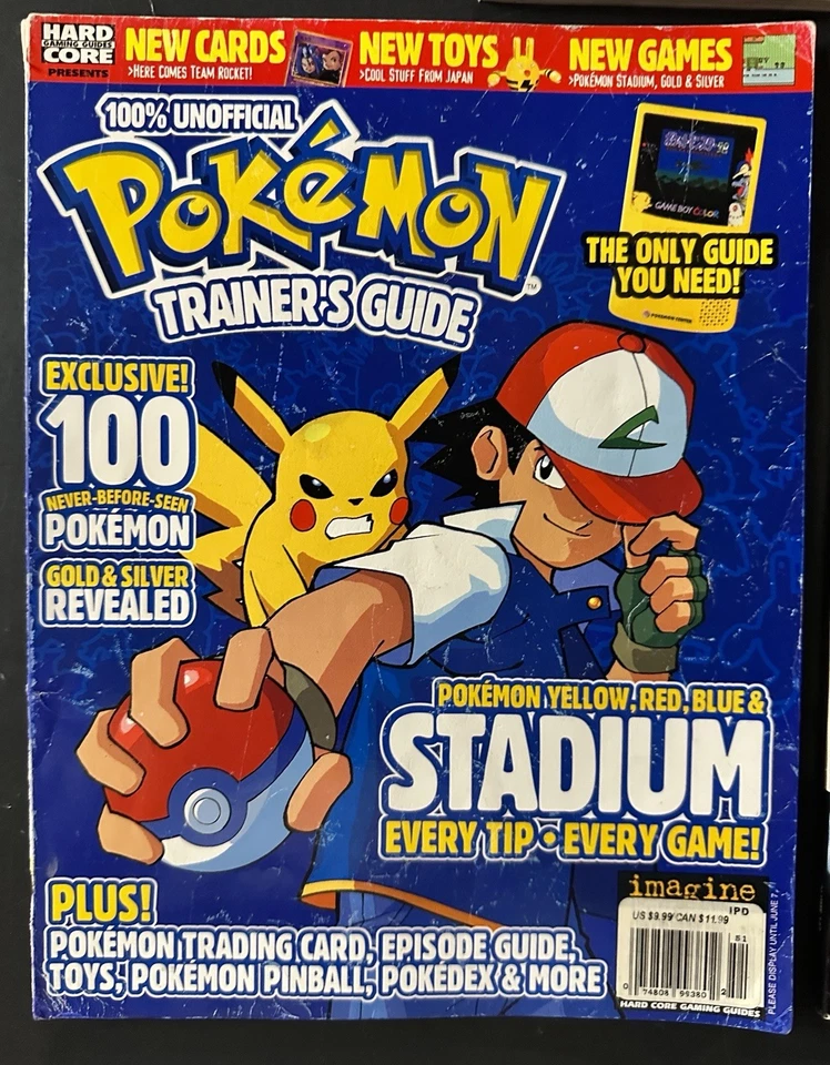 Three Pokemon Stadium 1 2 Nintendo Power Magazine Trainers Guide Red Blue Yellow Foto 2 de 4