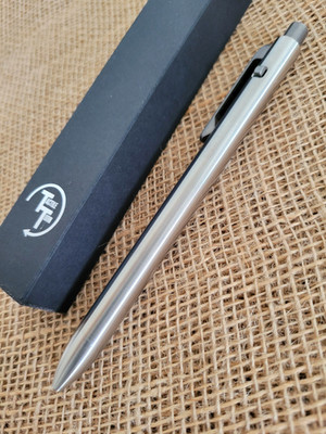 Tactile Turn Side Click Pen Standard 5.8'' Machined From Titanium w/ Pocket Clip