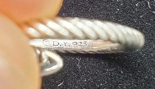 4,62 g 925 Sterling David Yurman Starburst Anhänger mit Pave Diomanden EJ291 - Bild 3 von 3