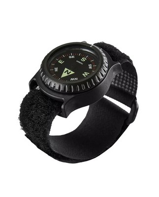Helikon-Tex Wrist Compass T25 Black Schwarz Handgelenk Kompass Outdoor Survival