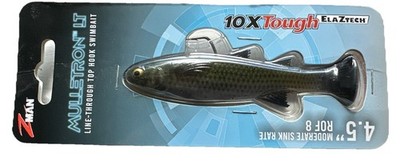 Zman MTLT45-01 Mulletron LT45 4 1/2 Inch Swimbait 3/0 Hook Glow