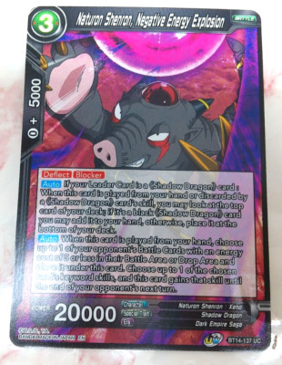 Dragon Ball Super TCG Naturon Shenron, Negative Energy Explosion BT14-137 UC NM