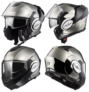 Ls2 Ff399 Valiant Modular Flip Front Over Full Face Motorcycle