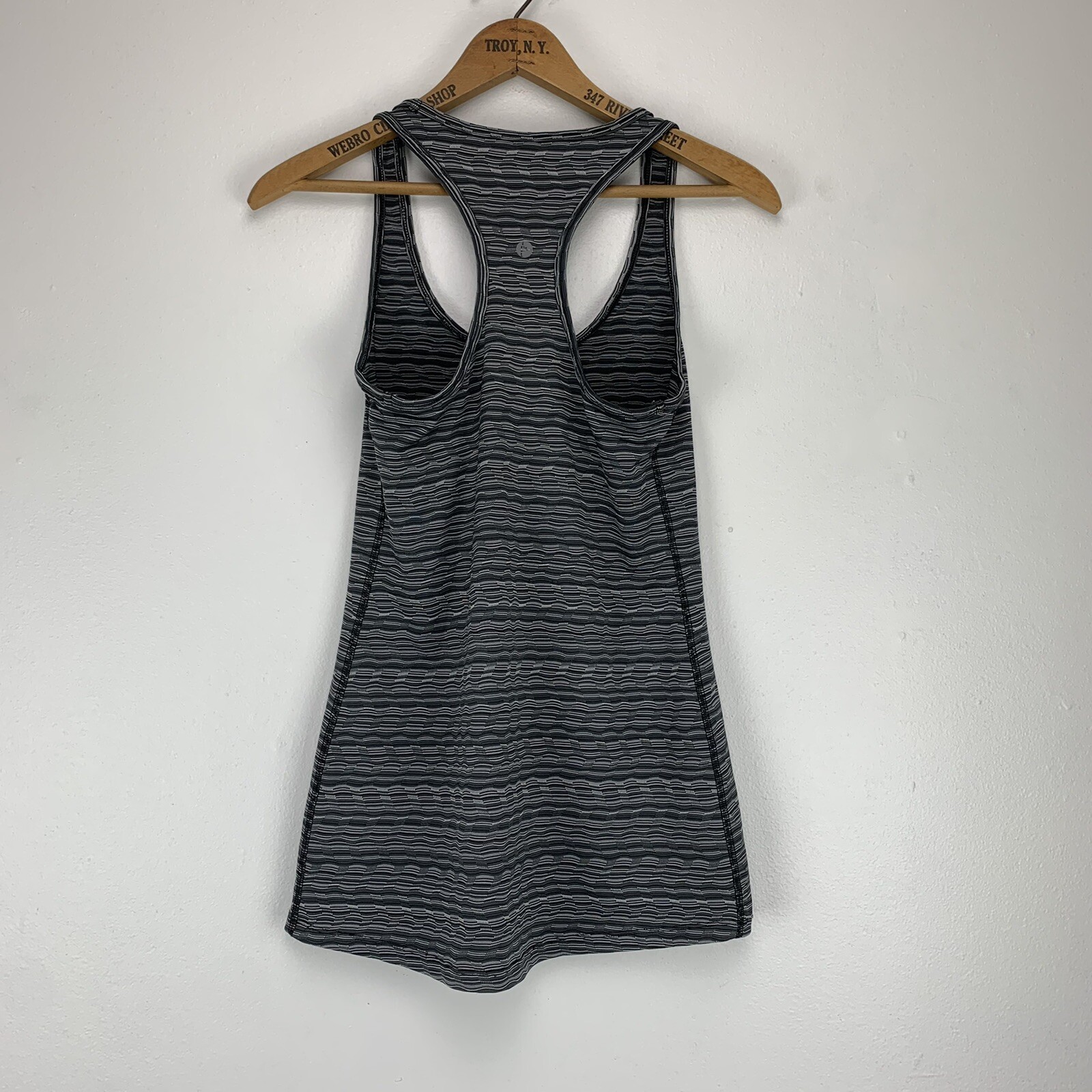 90 Degrees by Reflex Racerback Tank Top Women's Size Small Black Gray Active Gym