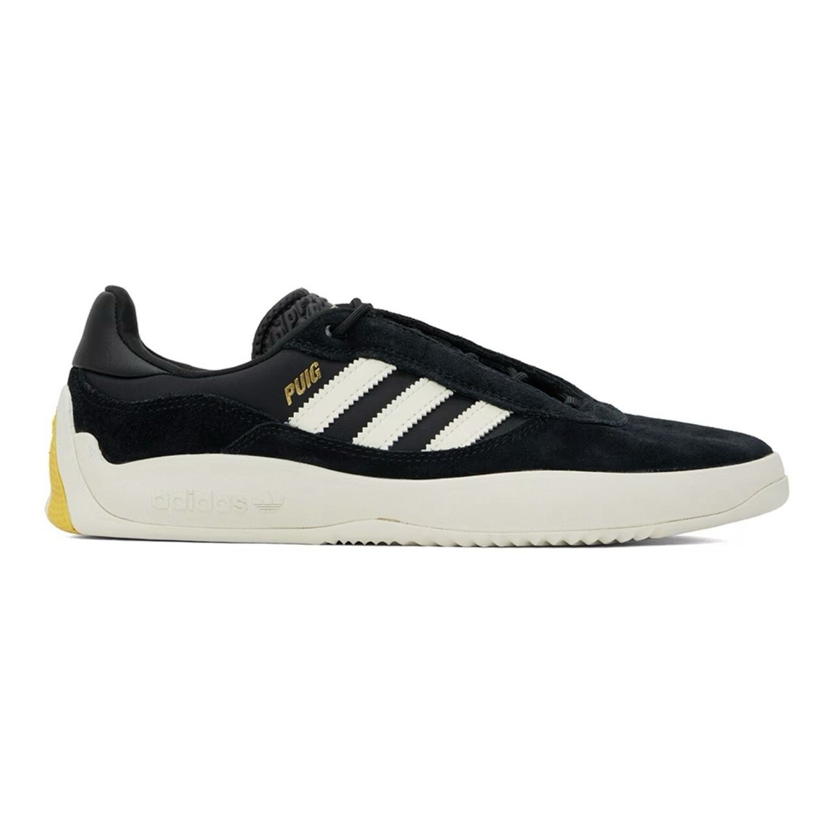 【関税込み】adidas Originals ブラック Puig スニーカー Adidas Puig Men's Skate Shoe Black Athletic Sneakers Suede
