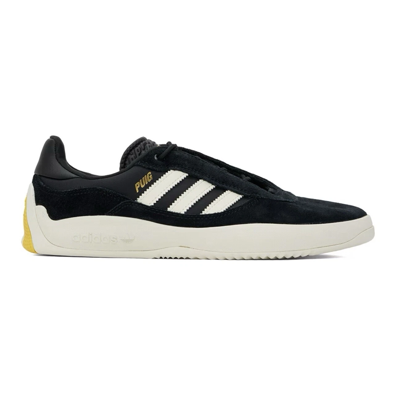 Adidas Puig Men's Skate Shoe Black Athletic Sneakers Suede Footwear Trainer #141