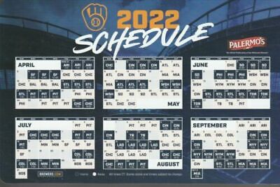 Milwaukee Brewers 2022 Schedule Milwaukee Brewers 2022 Season Magnetic Schedule | Ebay