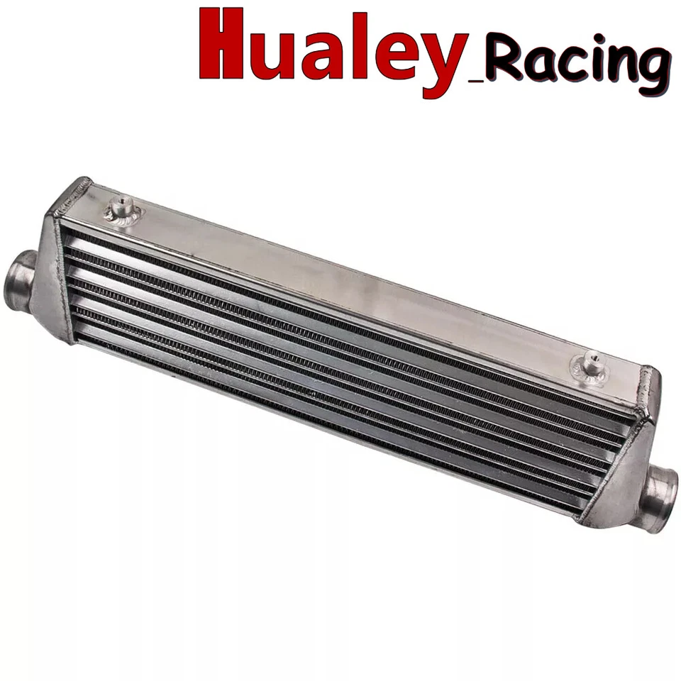 Intercooler universal de aluminio de montaje frontal de 30,5"" X 13"" X 4,1"" tubo y aleta turbo Foto 4 de 4