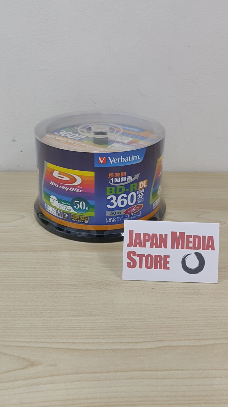 Verbatim Blank Bluray BDR DL 50GB 16x Speed 50 discs VBR260RP50SV1