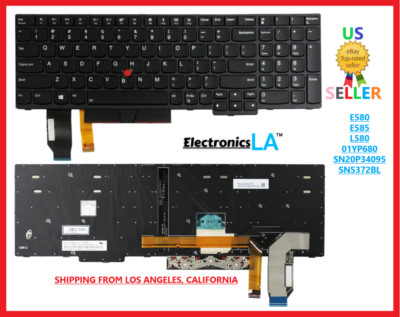  Lenovo ThinkPad E580 E585 L580 01YP680 SN20P34095 Non-backlit Keyboard Pointer