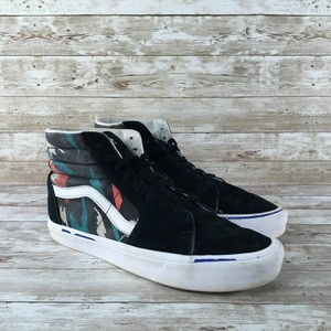 black floral high top vans