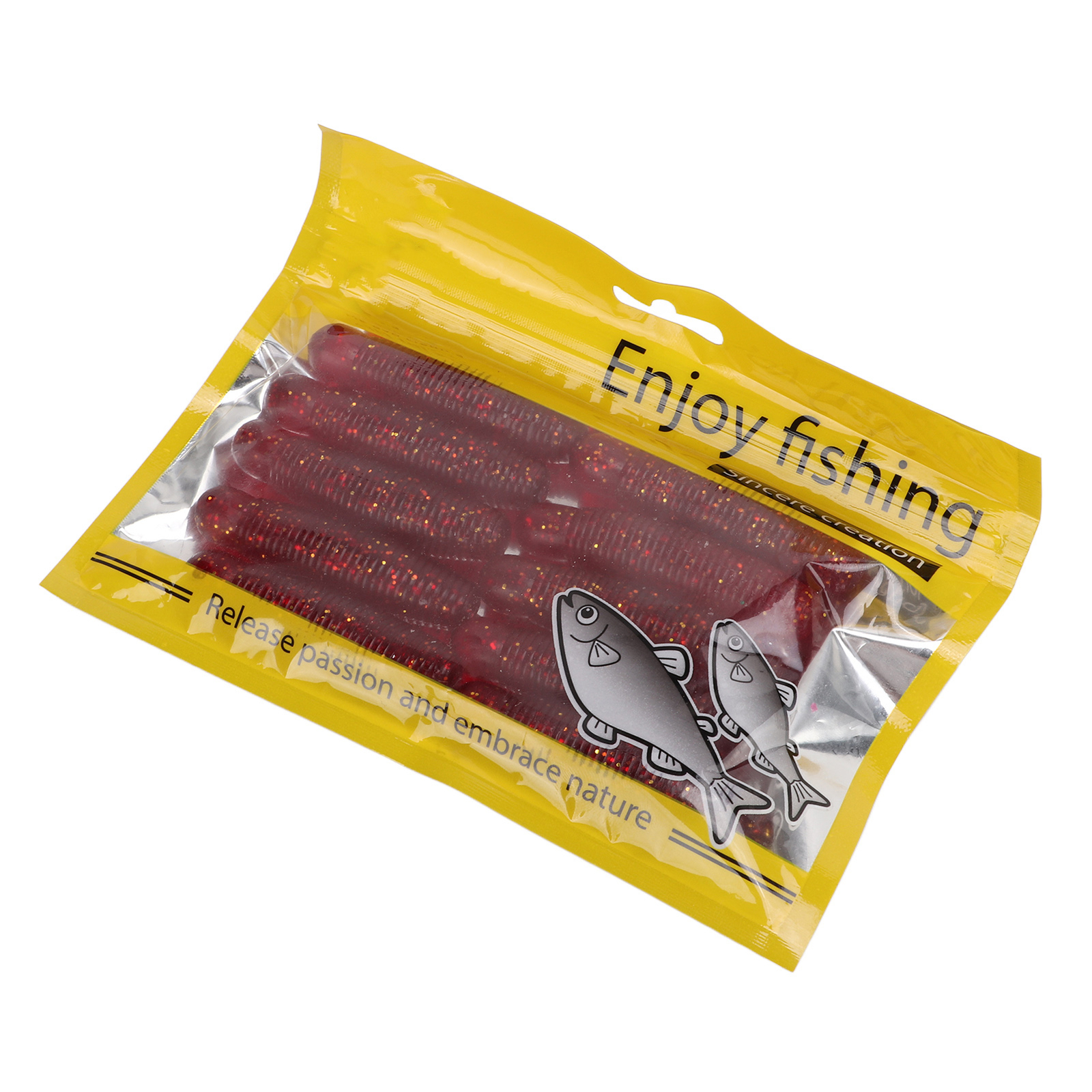 10Pcs Fishing Soft Bait Artificial Bee Pupa Potato Lure Long Cast Add