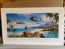Nicolas Trudgian aviation Art print Battle for the Islands ARTIST SIGNED ONLY