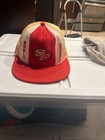VINTAGE SAN FRANCISCO 49ERS LUCKY STRIPES MESH TRUCKER SNAP BACK NFL HAT CAP — photo 6
