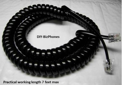 Avaya Handset Cord 4400 Series Phone Black 12 Ft Magix 4406d 4412d 4424d 4424ld Ebay