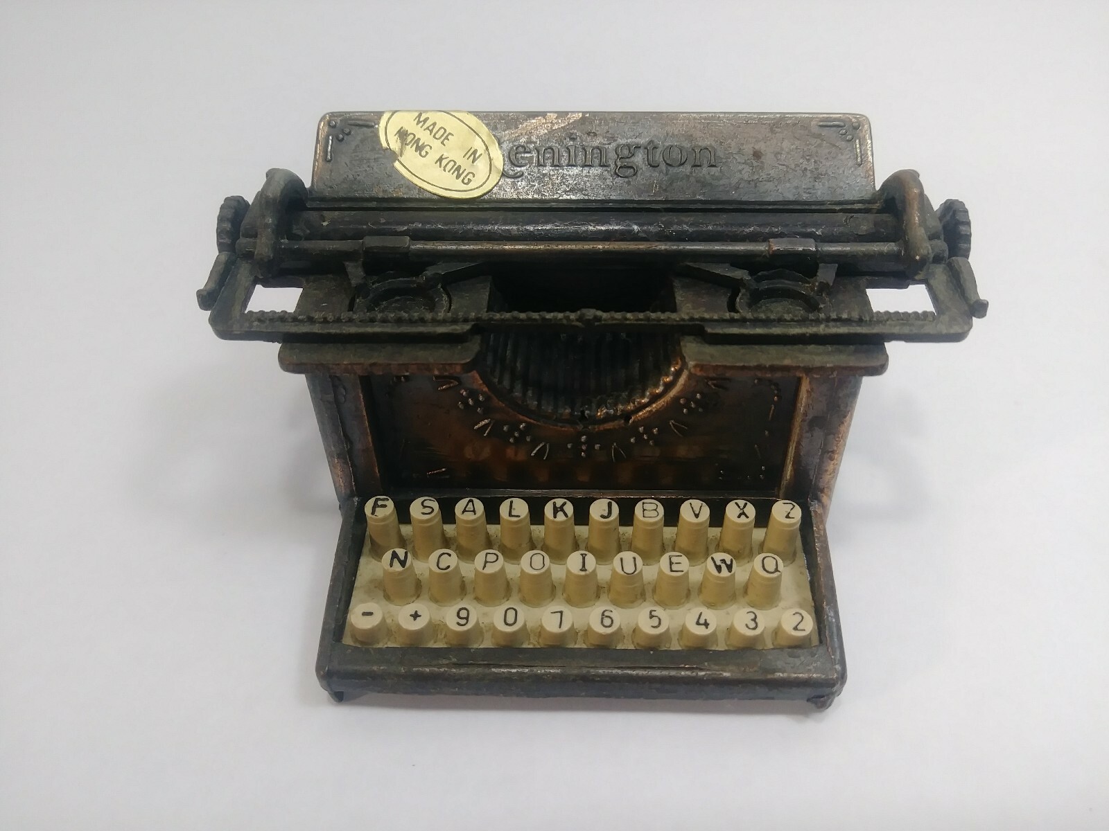 Vintage DieCast Minature Remington Replica Typewriter Pencil Sharpener