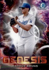 2022 BOWMAN CHROME GENESIS LOS ANGELES DODGERS - MADDUX BRUNS #GNS-15