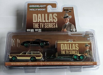 GREENLIGHT Hollywood 1958 Chevrolet corvette° 1979 Ford Ltd Country° En car haul