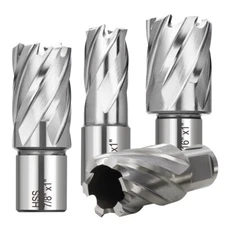 HSS Annular Cutter 1/2'' to 1-1/16'' 1'' 2''Cutting Depth 3/4" Weldon Shank M2