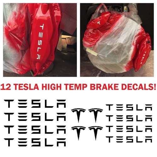 Tesla Brake Caliper Decal High Temp Sticker Decal Vinyl Model 3 eBay
