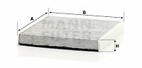 MANN-FILTER CUK 26 009 Filter, interior air for AUDI,AUDI (FAW),CUPRA,MAN,SEAT,S - Bild 1 von 1