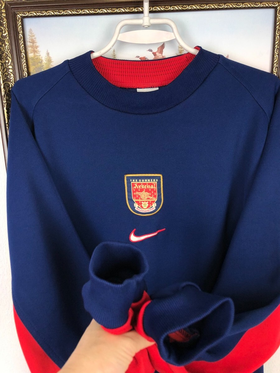 NIKE ナイキ アーセナル スウェット トレーナー L ヴィンテージ 90's Vintage 90's Nike Arsenal Football Sweatshirt Soccer Track
