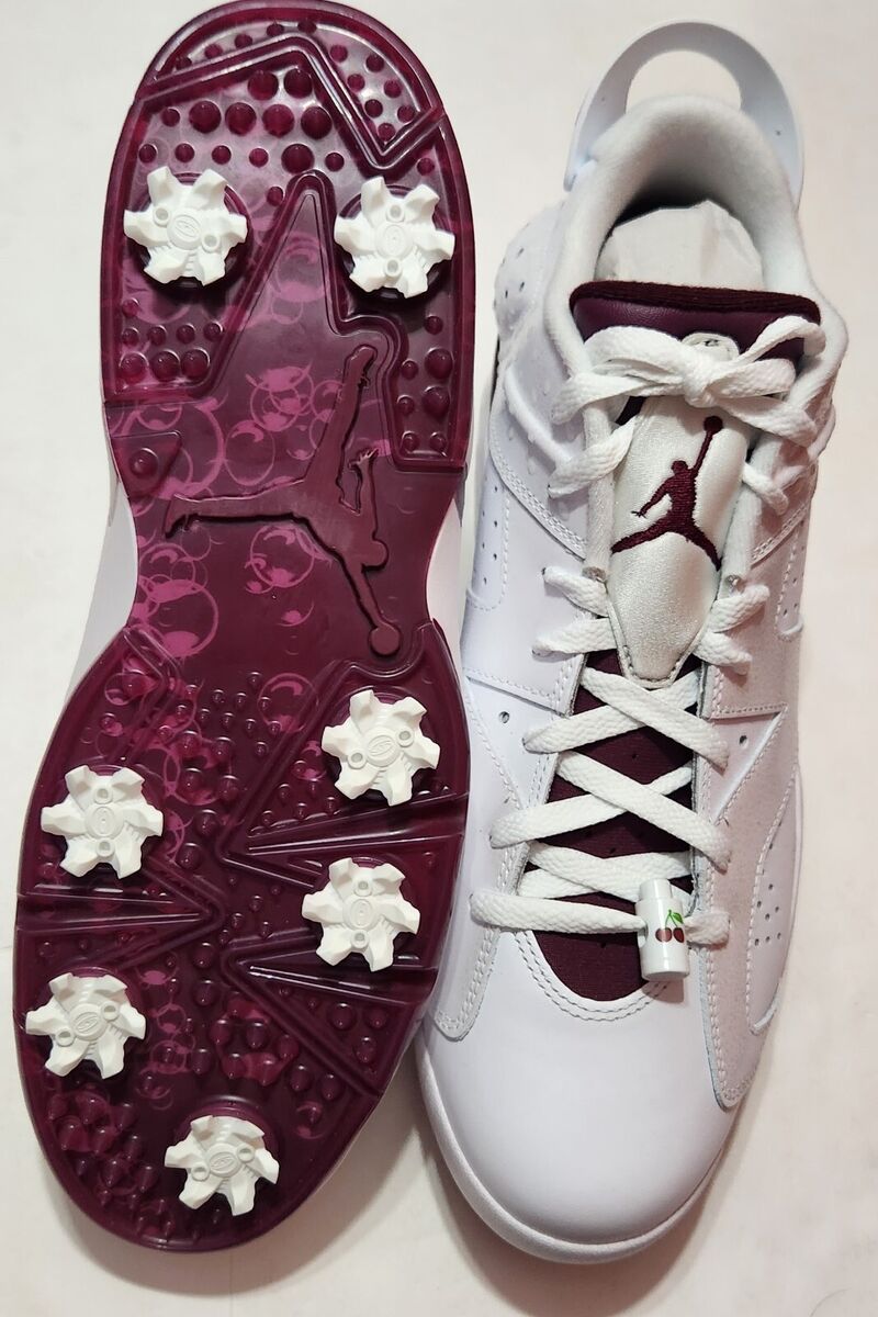 Nike Jordan 6NRG M23 Retro Golf Shoes White Bordeaux DV6796 Nike Jordan 6NRG M23 Retro Golf Shoes White Bordeaux DV6796