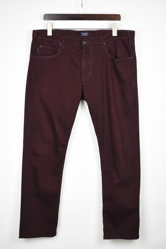 Burgundy Tapered Fit Zip Fly 