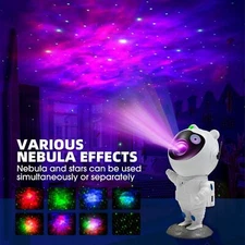 LED Galaxy Projector Night Light Astronaut Nebula Ceiling Lamp for Kid's Bedroom