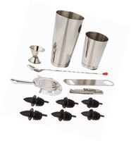 Estilo 13 Piece Stainless Steel Professional Bar Tool Set Estilo 13 Piece Stainless Steel Professional Bar Tool Set