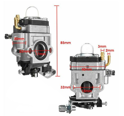 Für Motorsense 52cc 49cc 43cc Vergaser Kit + Benzinschlauch Schlauch Zündkerze - Bild 9 von 18